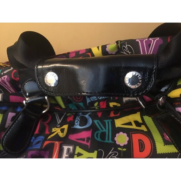 Vera Bradley Rolling From A To Vera Duffel Carry On Travel Luggage‎ Suitcase - Picture 9 of 11